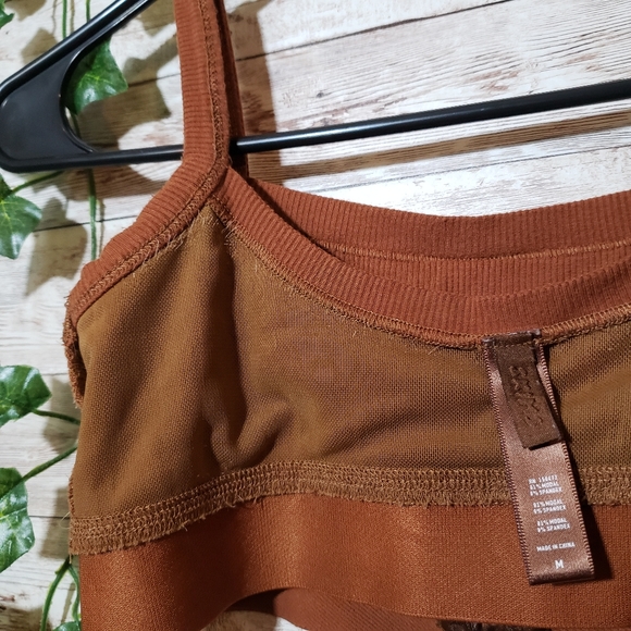 SKIMS Copper Soft Lounge Bralette Intimates Bra Brown Kim Kardashian - Picture 7 of 12